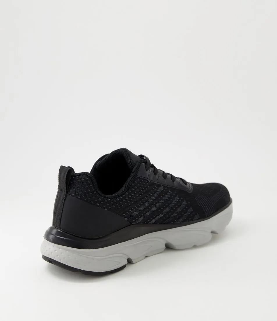 COLORADO Viper Black Grey Knit Sneakers