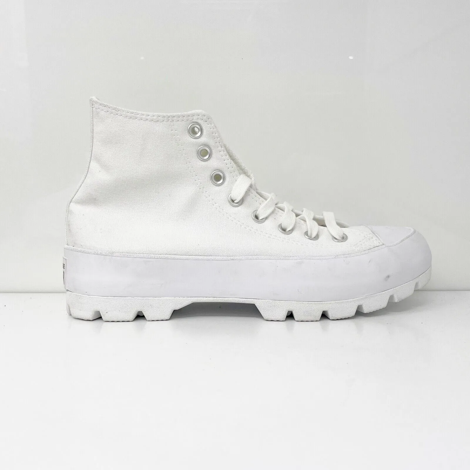 Converse Womens CT All Star Lugged Hi 565902C White Casual Shoes Sneakers Sz 10