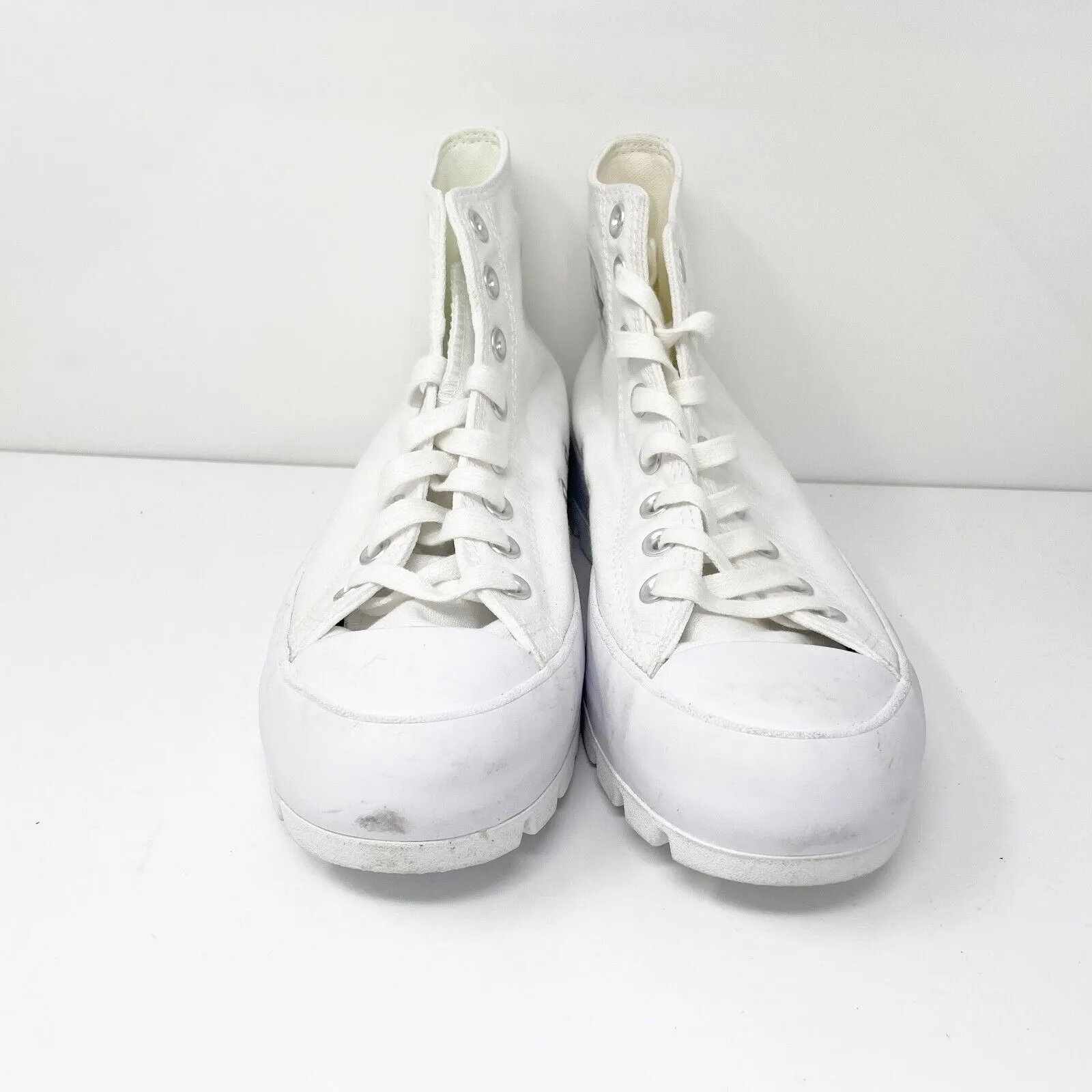 Converse Womens CT All Star Lugged Hi 565902C White Casual Shoes Sneakers Sz 10