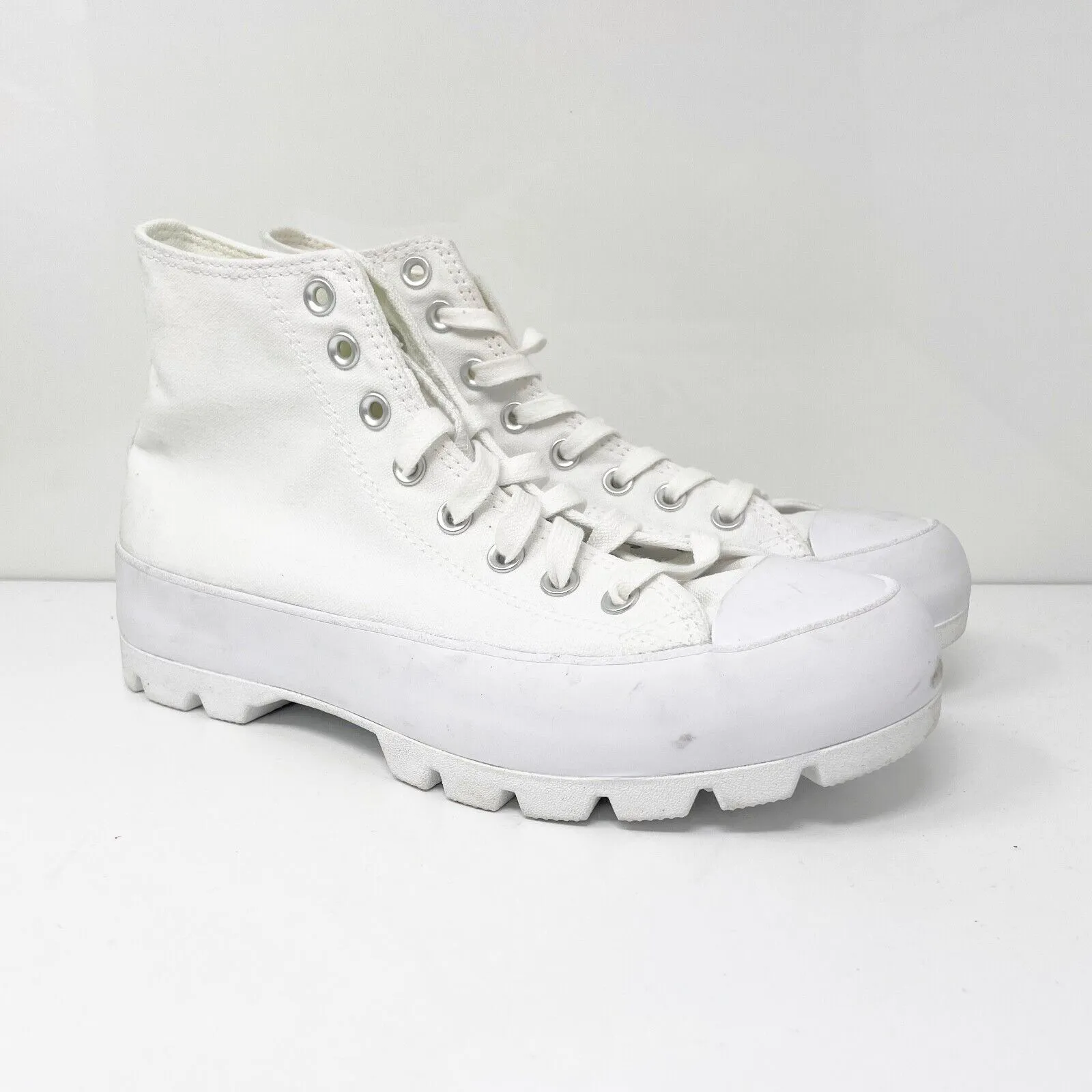 Converse Womens CT All Star Lugged Hi 565902C White Casual Shoes Sneakers Sz 10