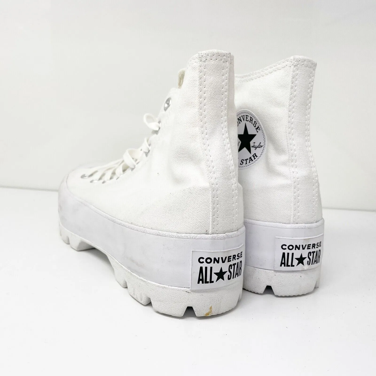 Converse Womens CT All Star Lugged Hi 565902C White Casual Shoes Sneakers Sz 10