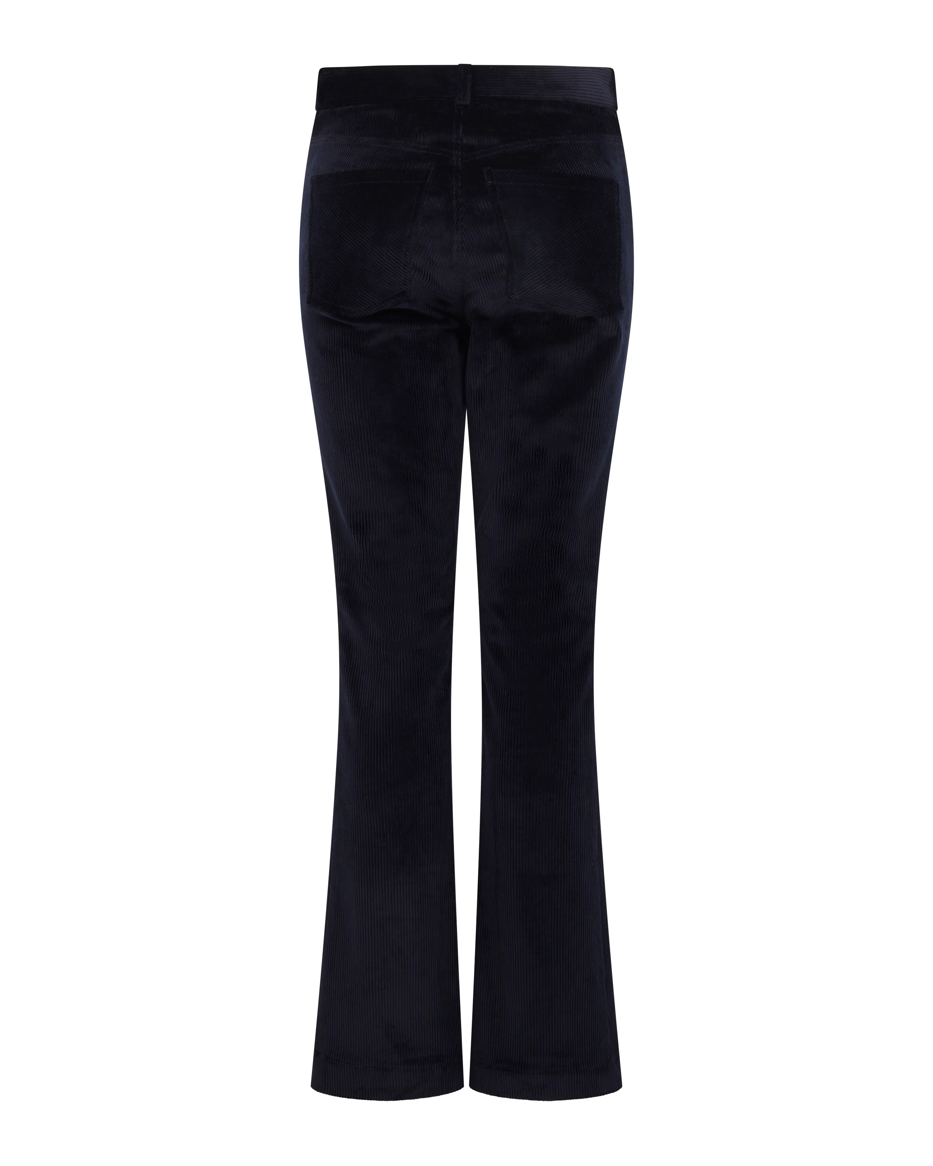 Corduroy Flare Trousers | Navy