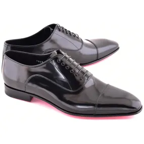 Corrente Black C0001102-7645 Patent Cap Toe Oxfords