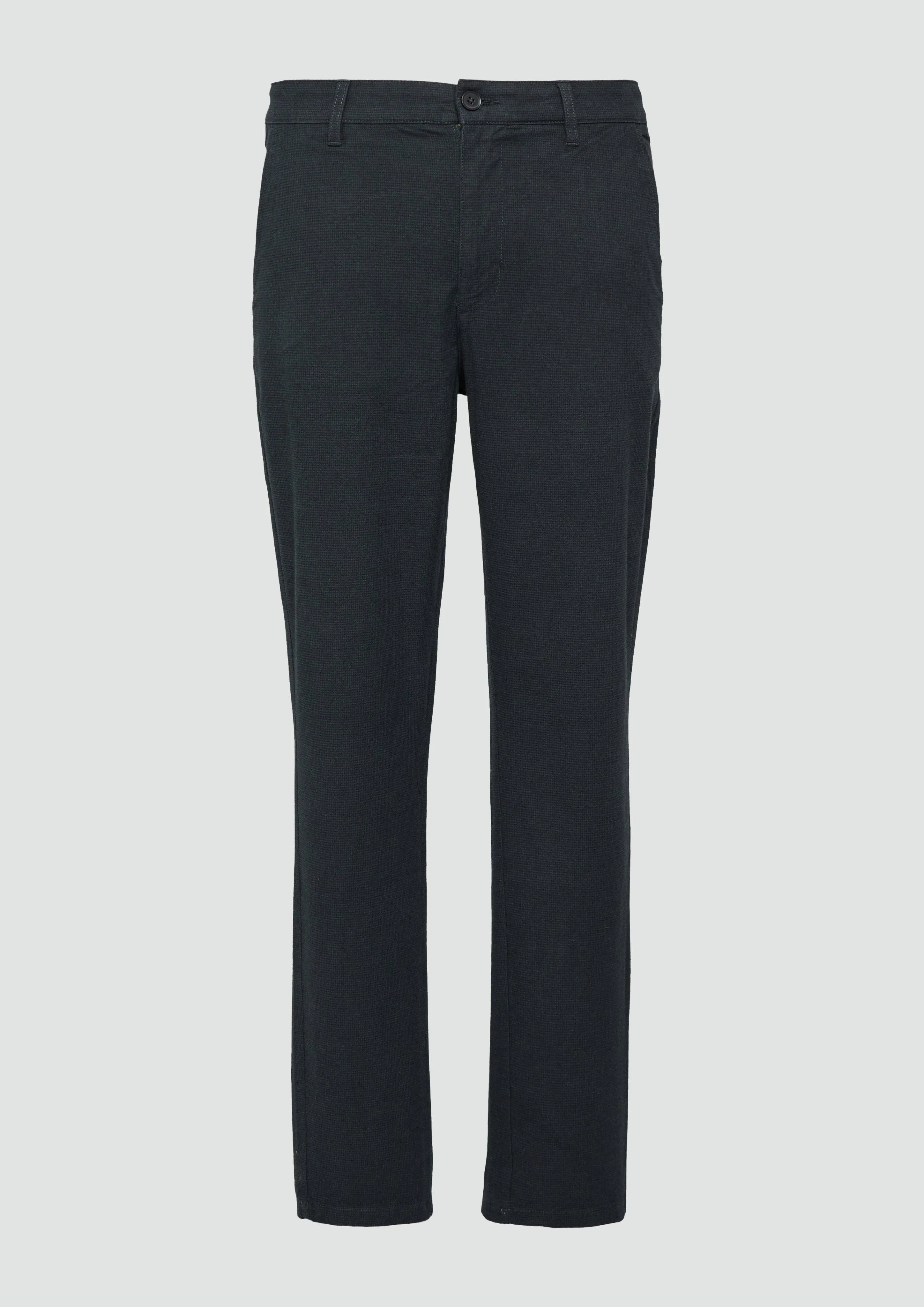 Cotton trousers with a fine check pattern