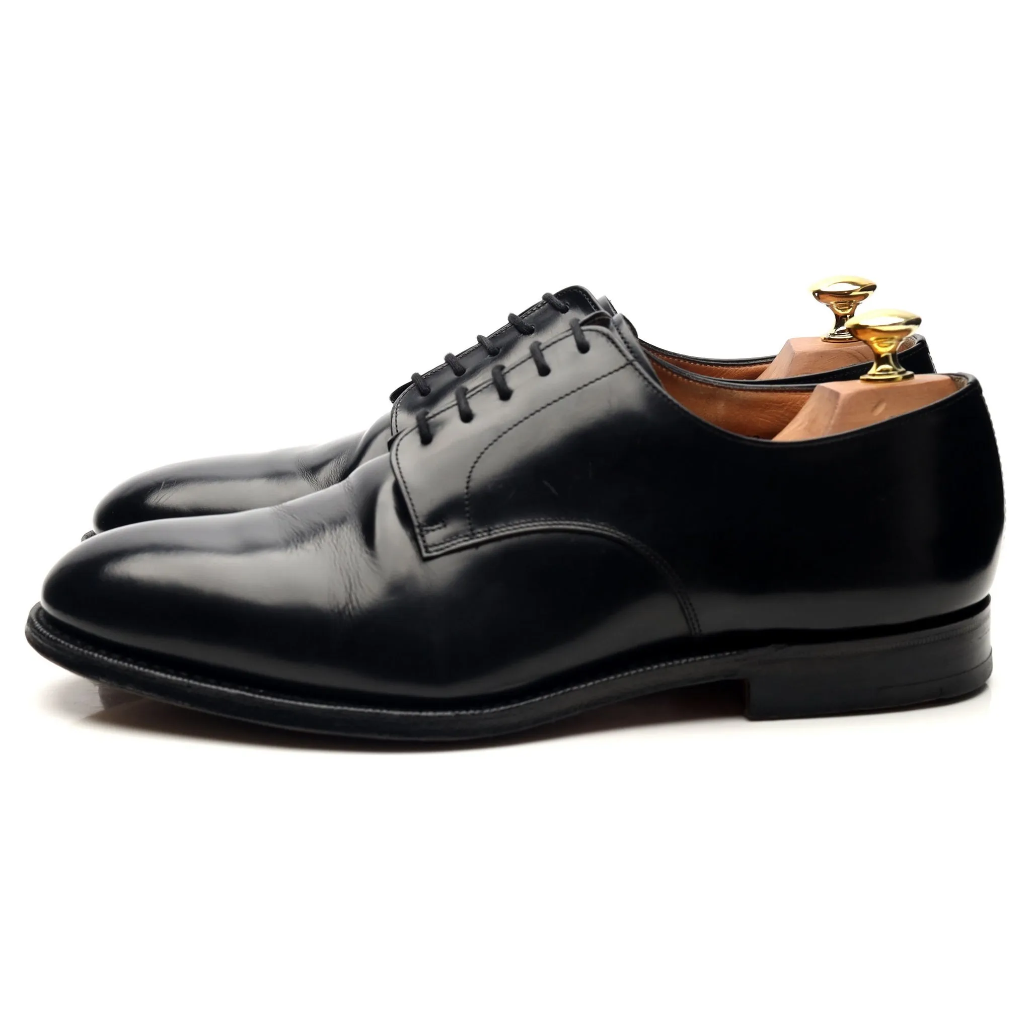 'Cranfield' Black Leather Derby UK 8.5 H