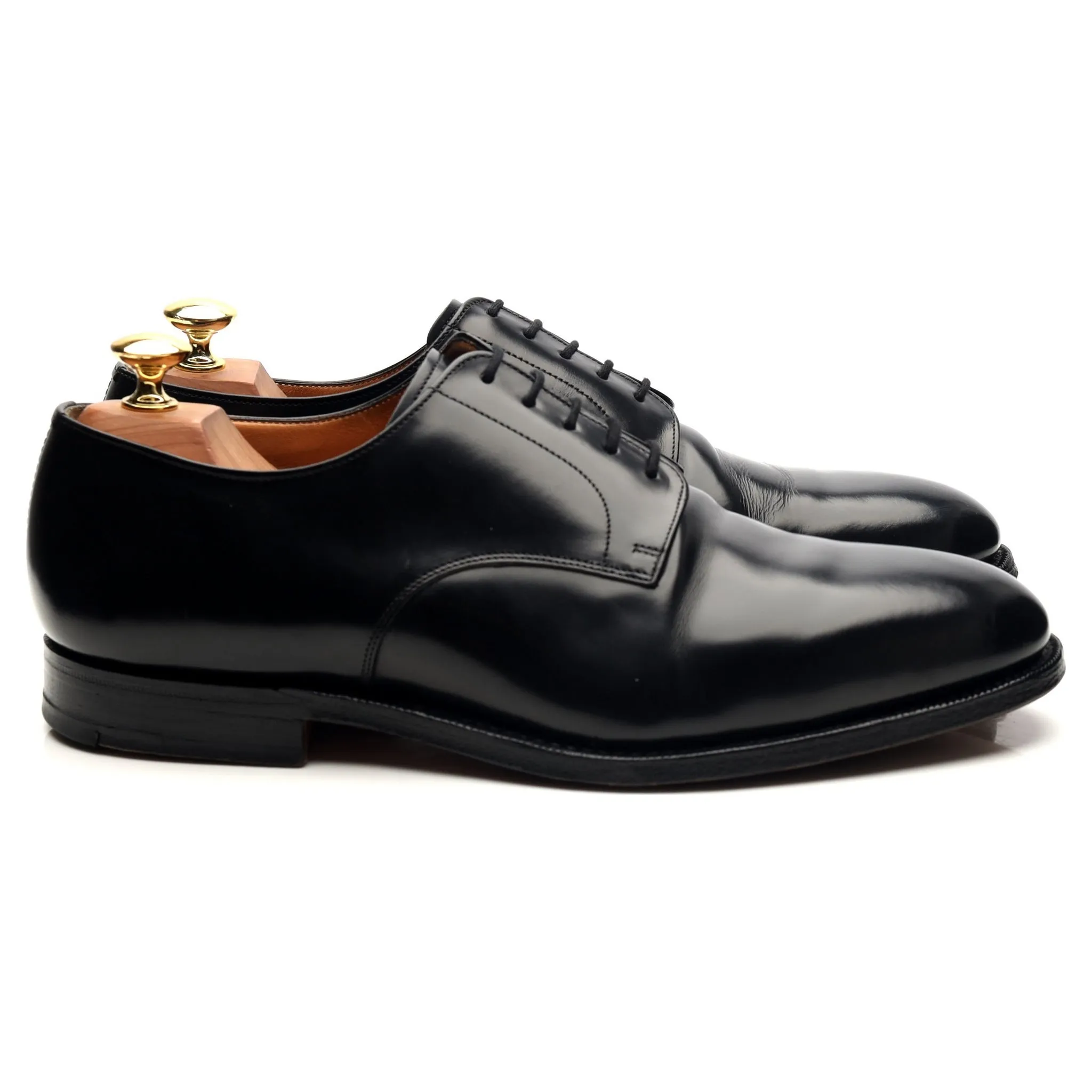 'Cranfield' Black Leather Derby UK 8.5 H