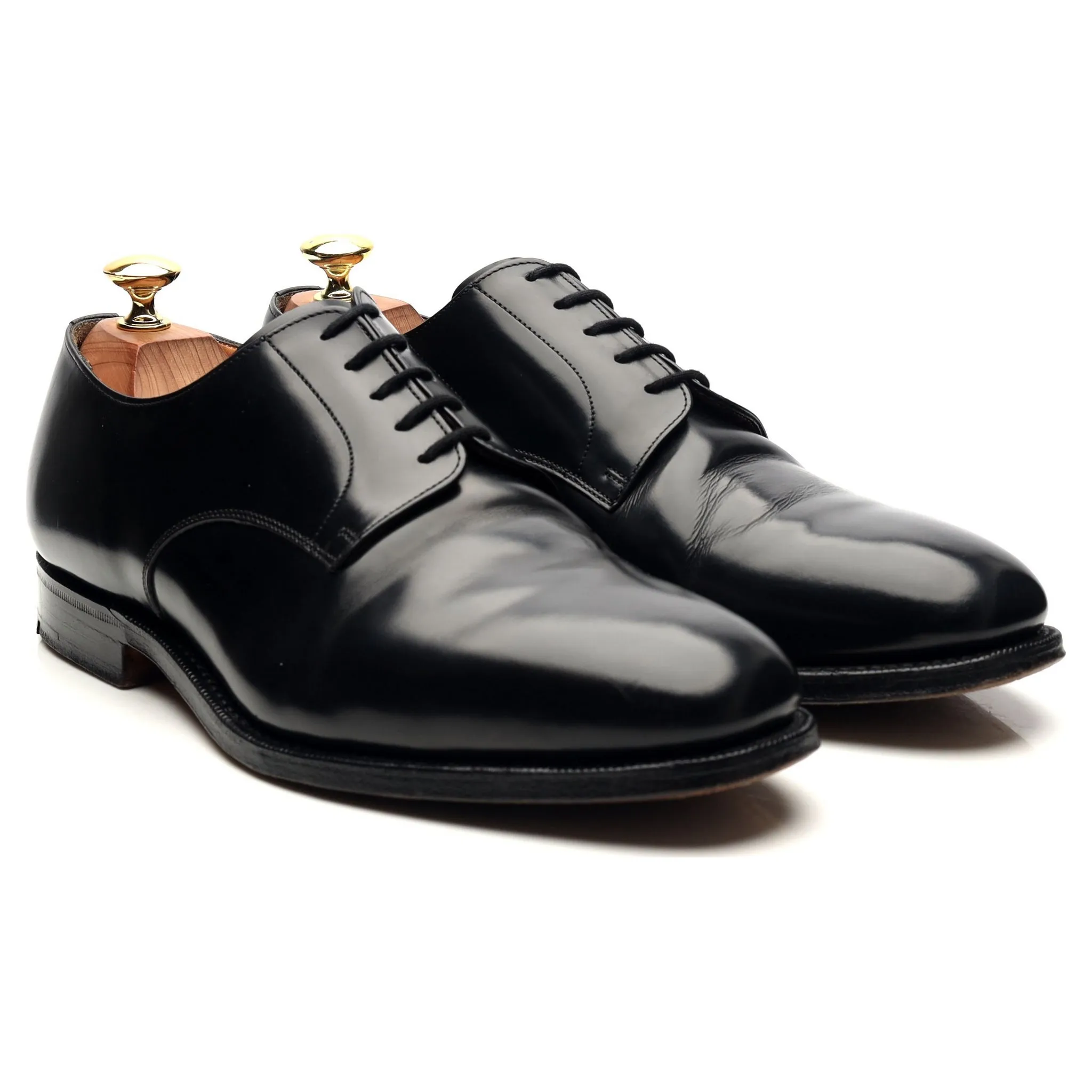 'Cranfield' Black Leather Derby UK 8.5 H