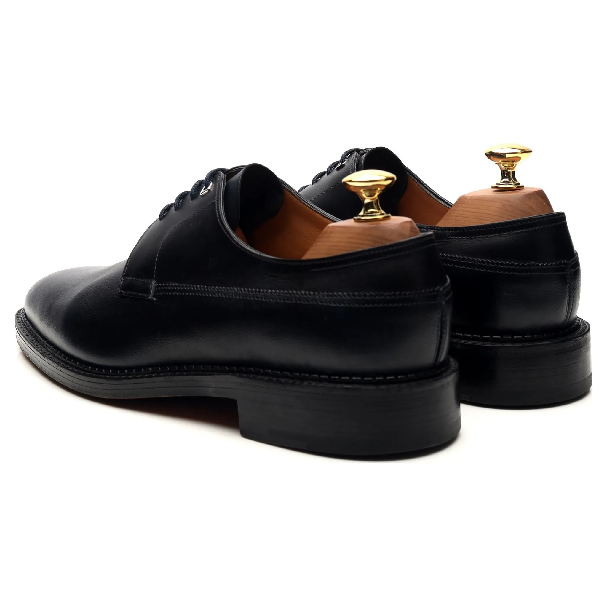 'Croft' Navy Blue Leather Derby UK 6 EE