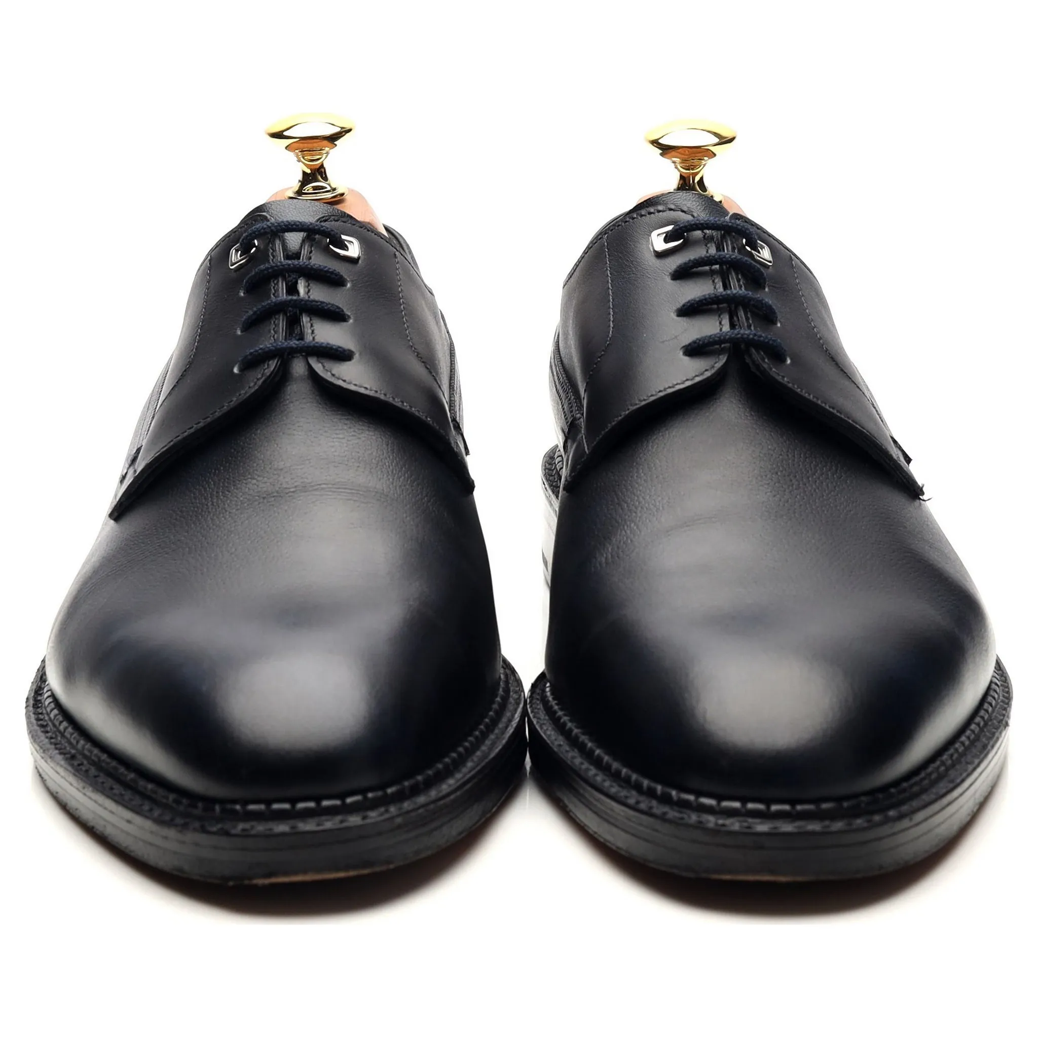 'Croft' Navy Blue Leather Derby UK 6 EE