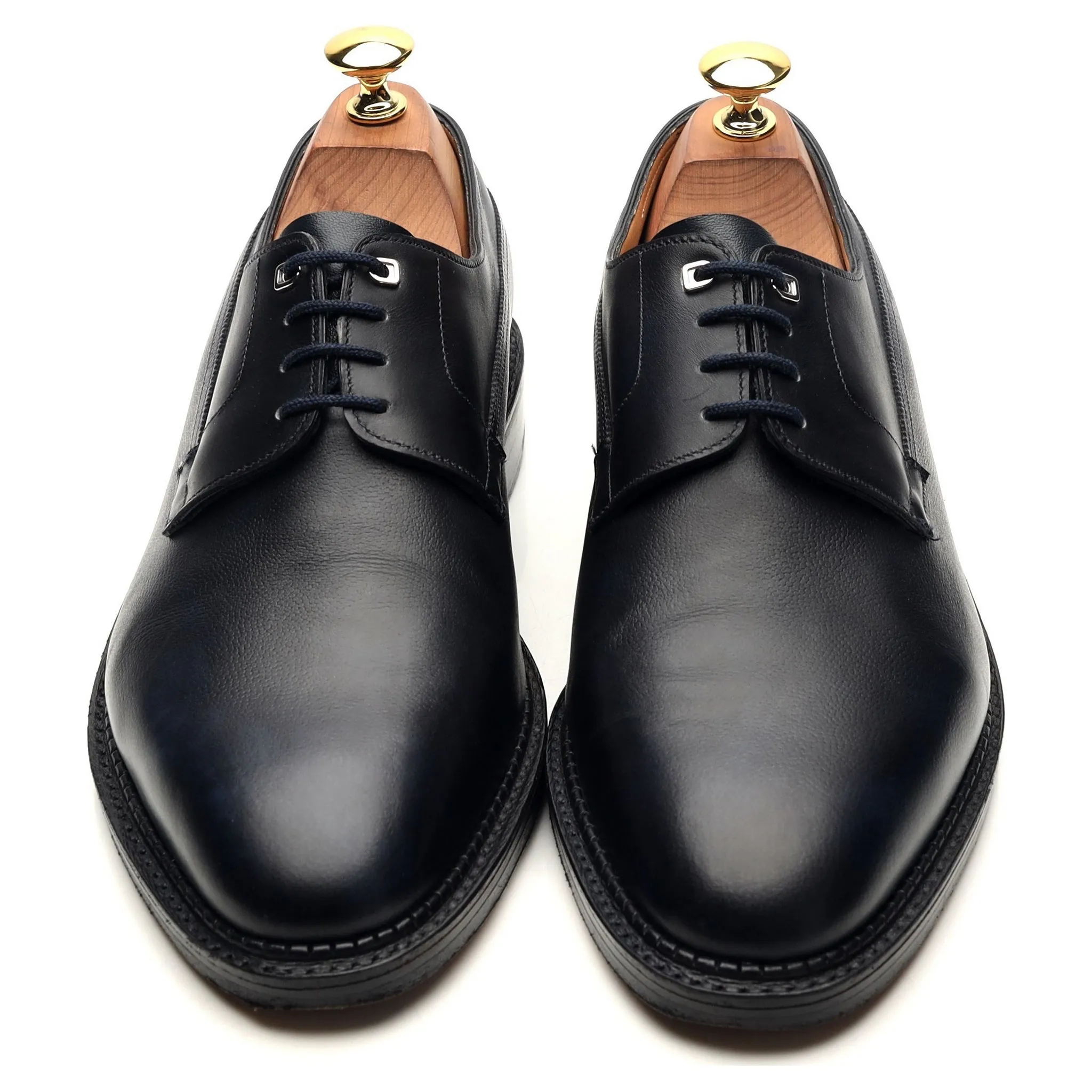 'Croft' Navy Blue Leather Derby UK 6 EE