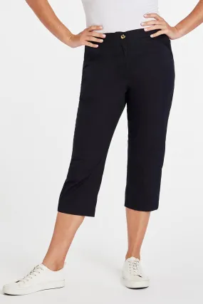 Cropped Elasticated Trousers