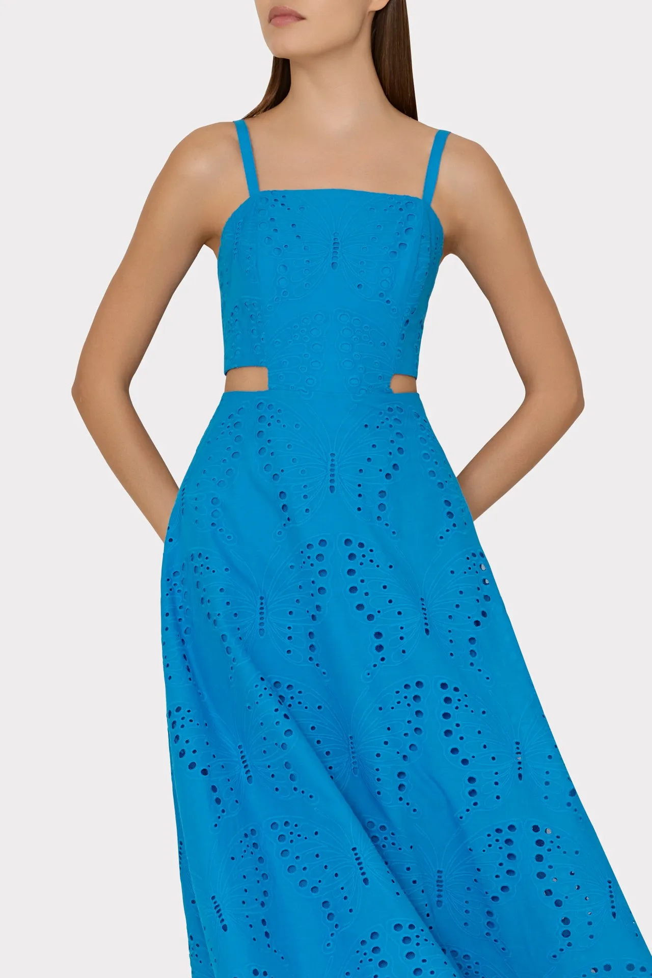 Crosby Butterfly Eyelet Maxi Dress - Best Keywords: Butterfly Eyelet Maxi Dress