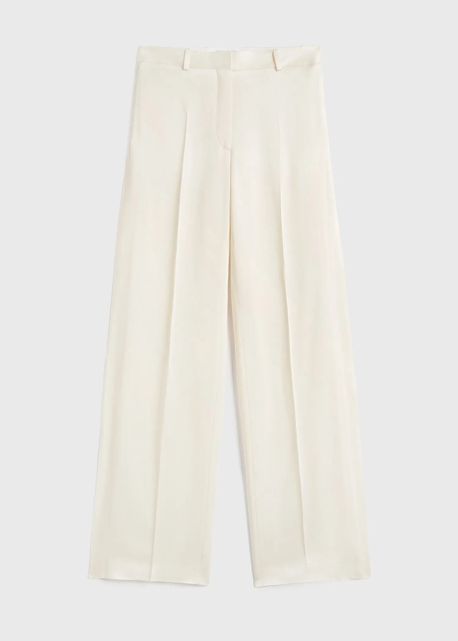 Cuff-slit trousers macadamia