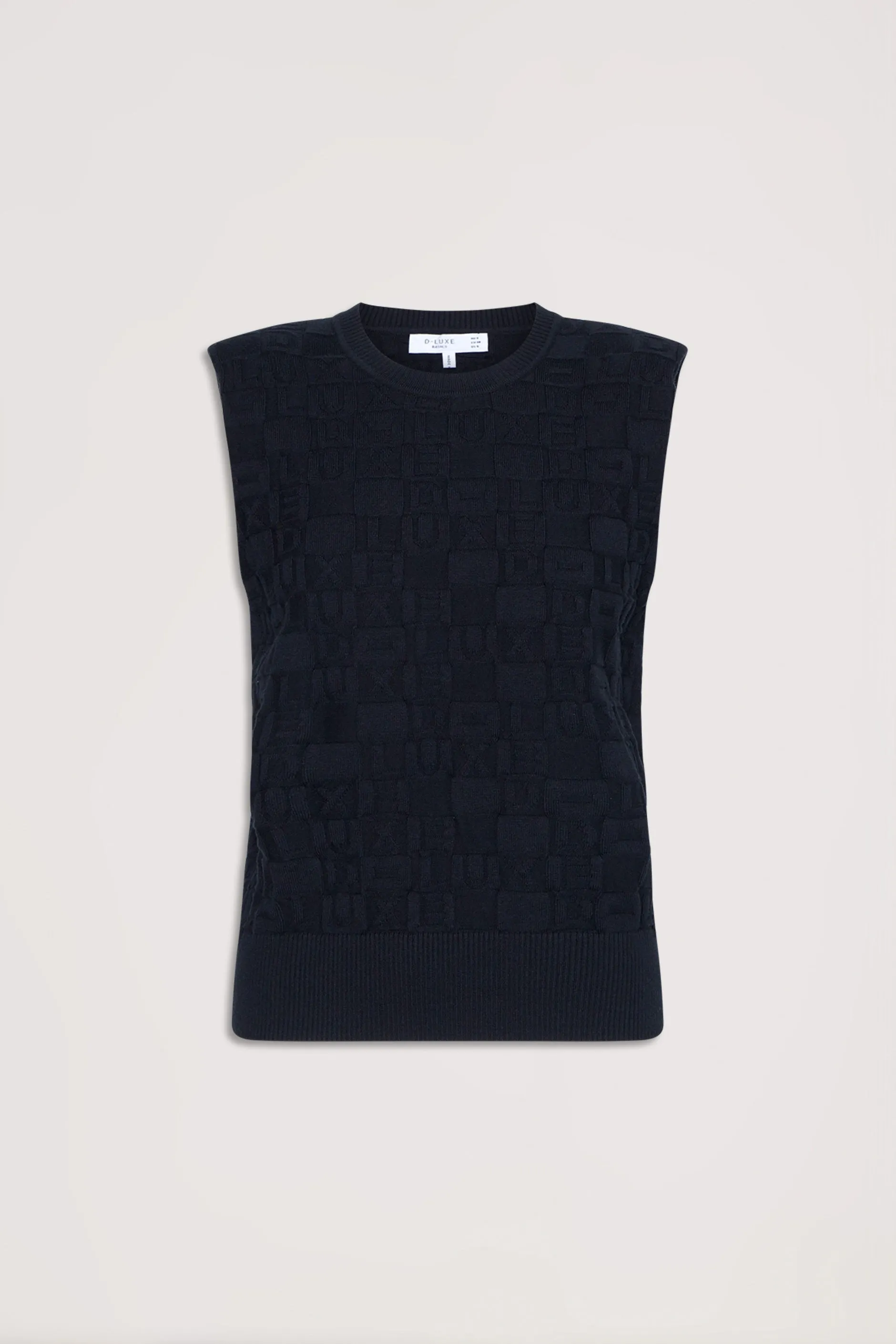 D-Luxe Monogram Knit Tank