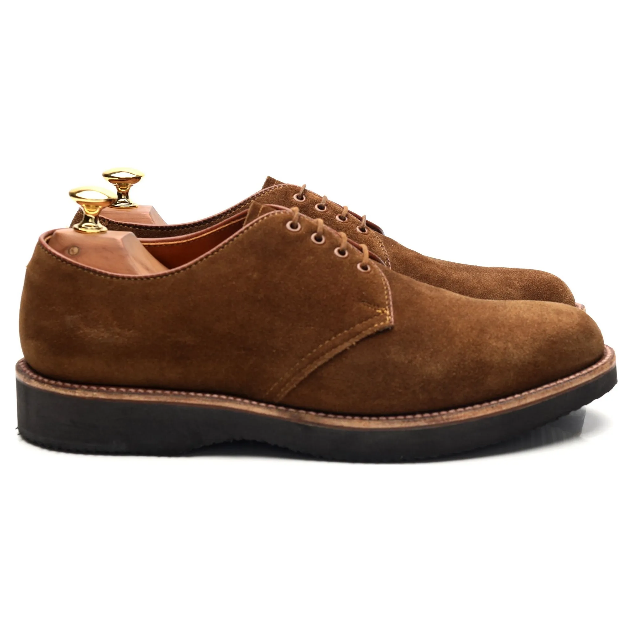 'D6407' Brown Suede Derby UK 7 US 7.5 D