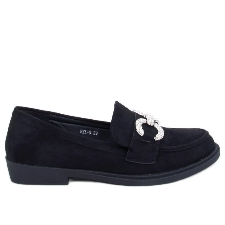 Daimer Black suede moccasins