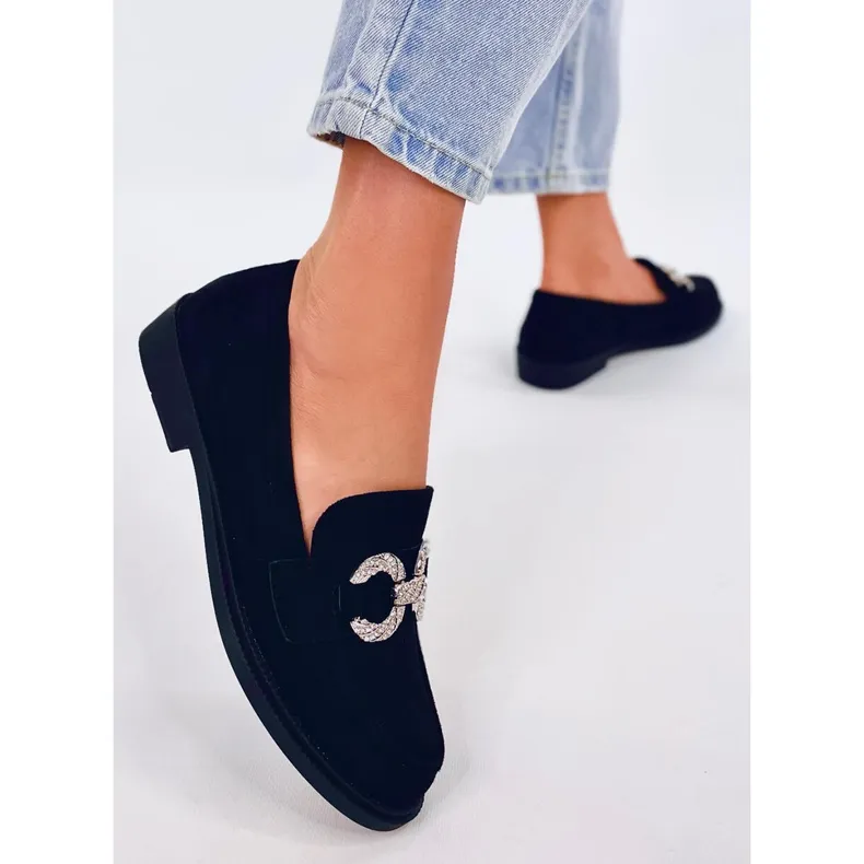 Daimer Black suede moccasins