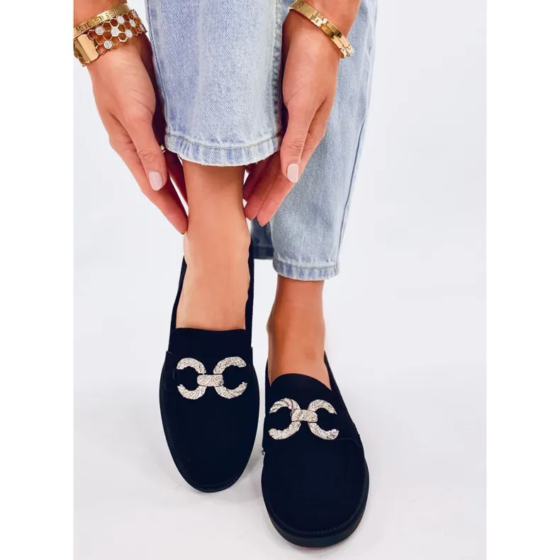 Daimer Black suede moccasins