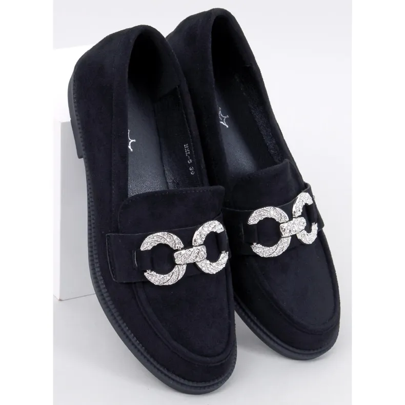 Daimer Black suede moccasins