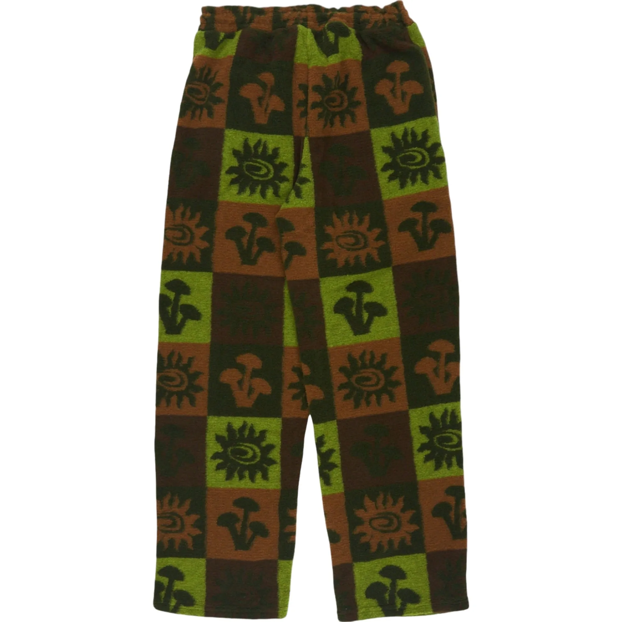 Damson Madder Green Brown Patterned Trousers