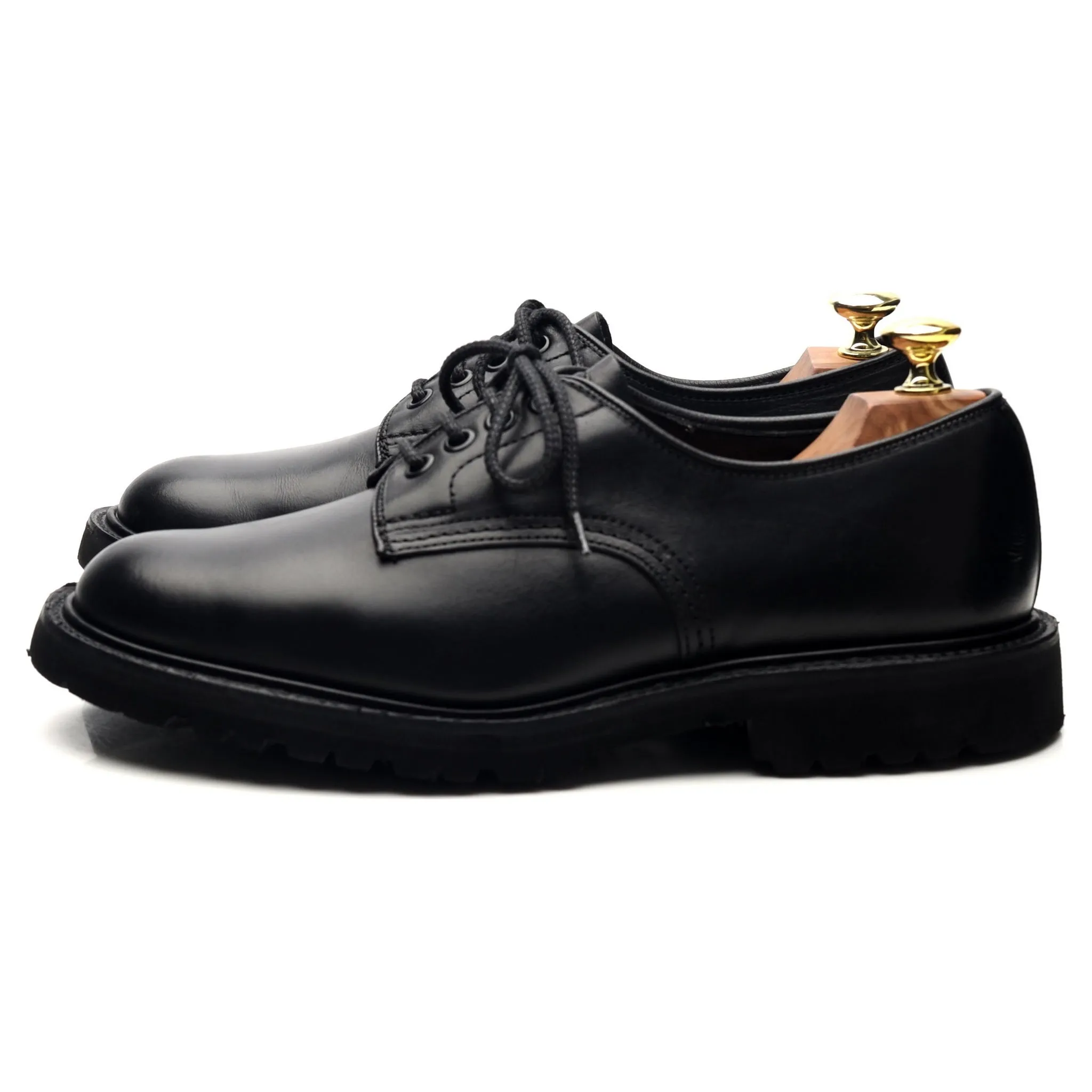 'Daniel' Black Leather Derby UK 7