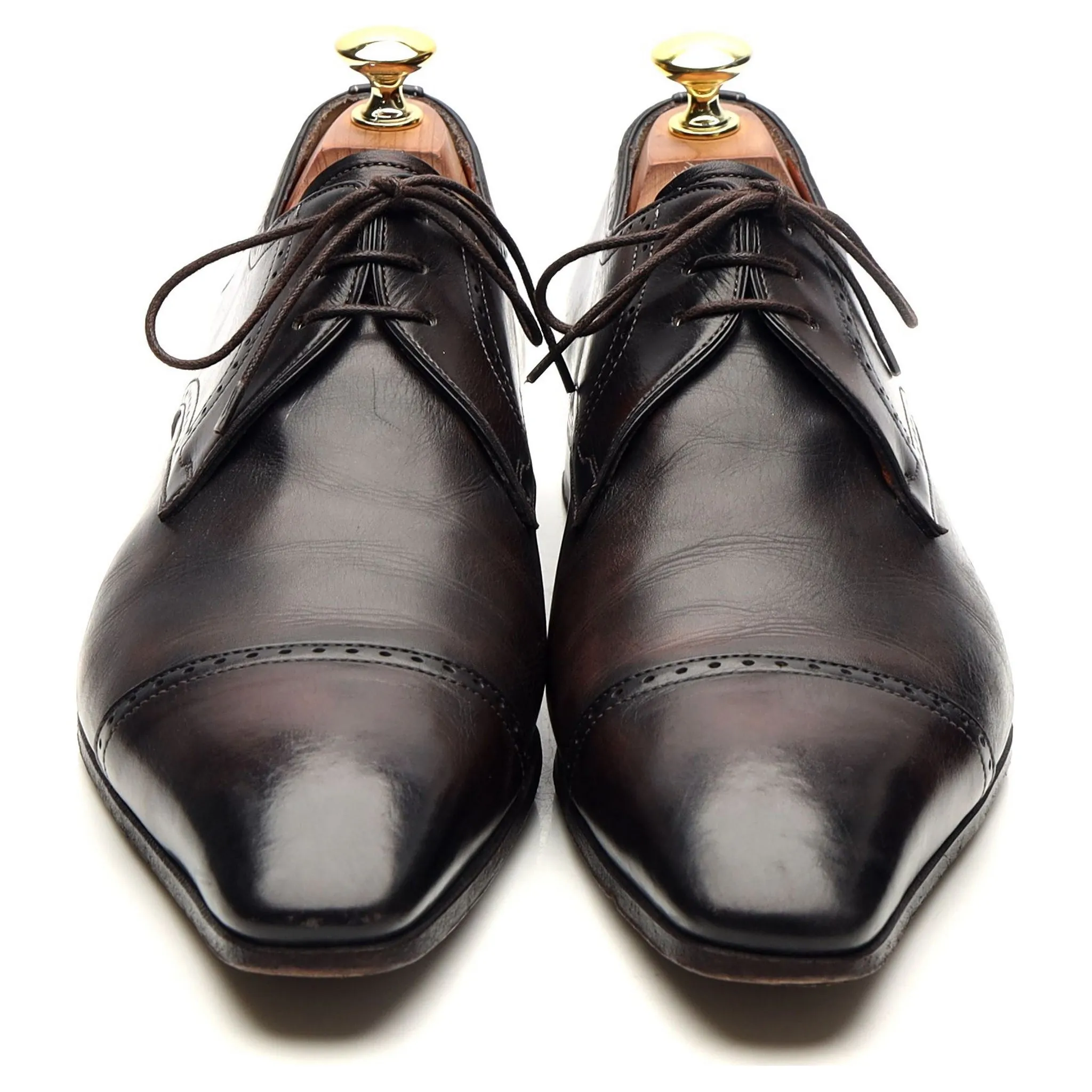 Dark Brown Leather Derby UK 7 F