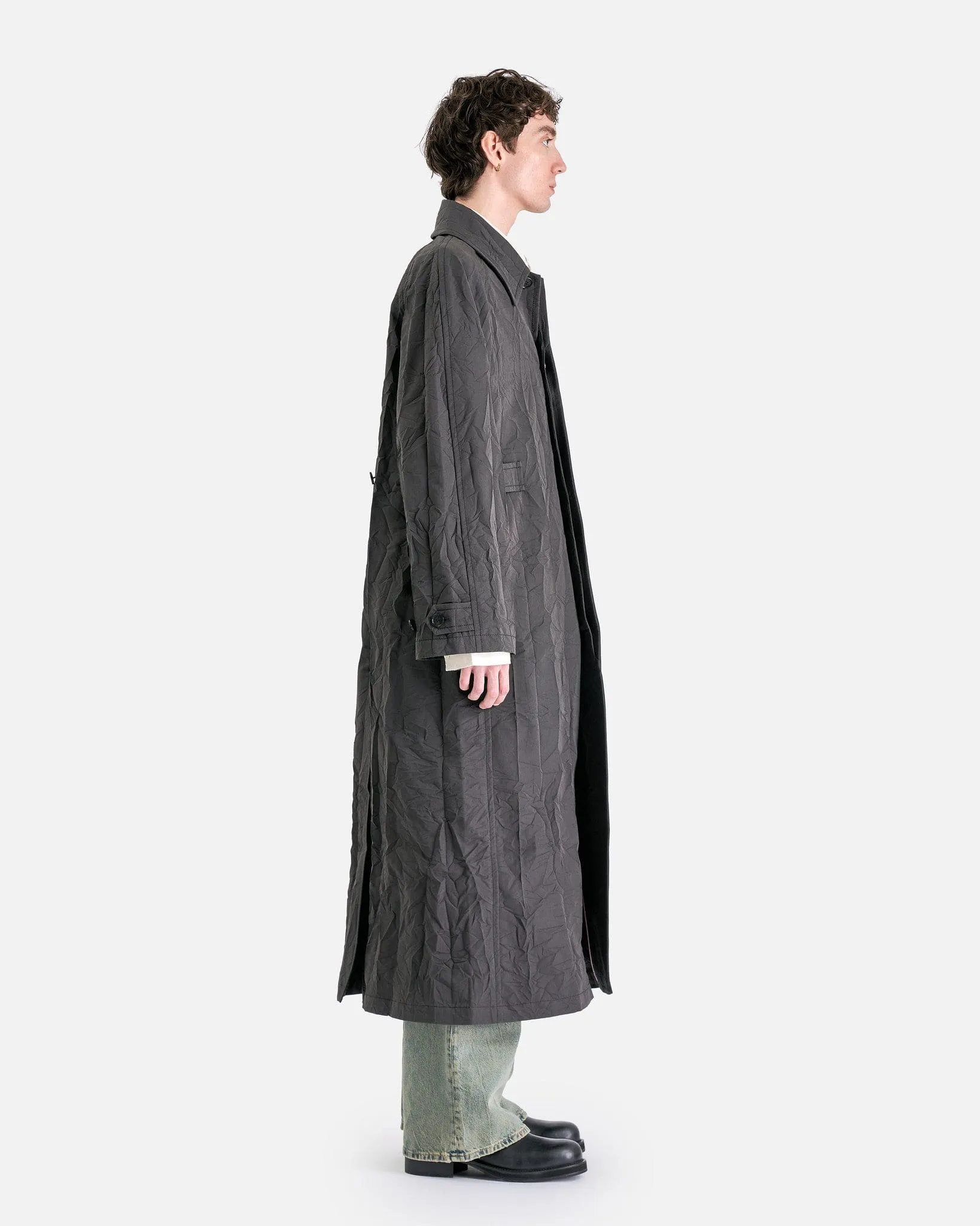 Dark Grey Long Coat by Acne Studios