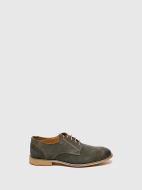 DarkGreen Derby Shoes