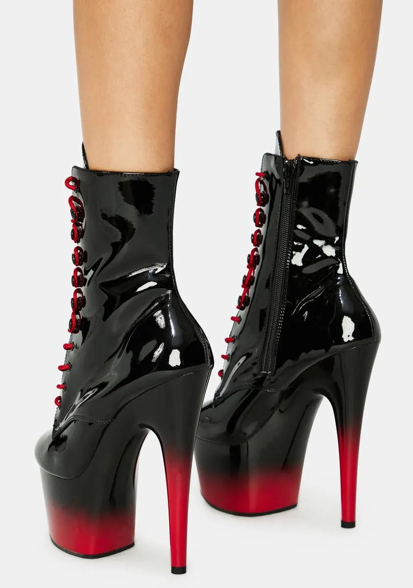 Devilish Players Club Adore Vinyl Heels-