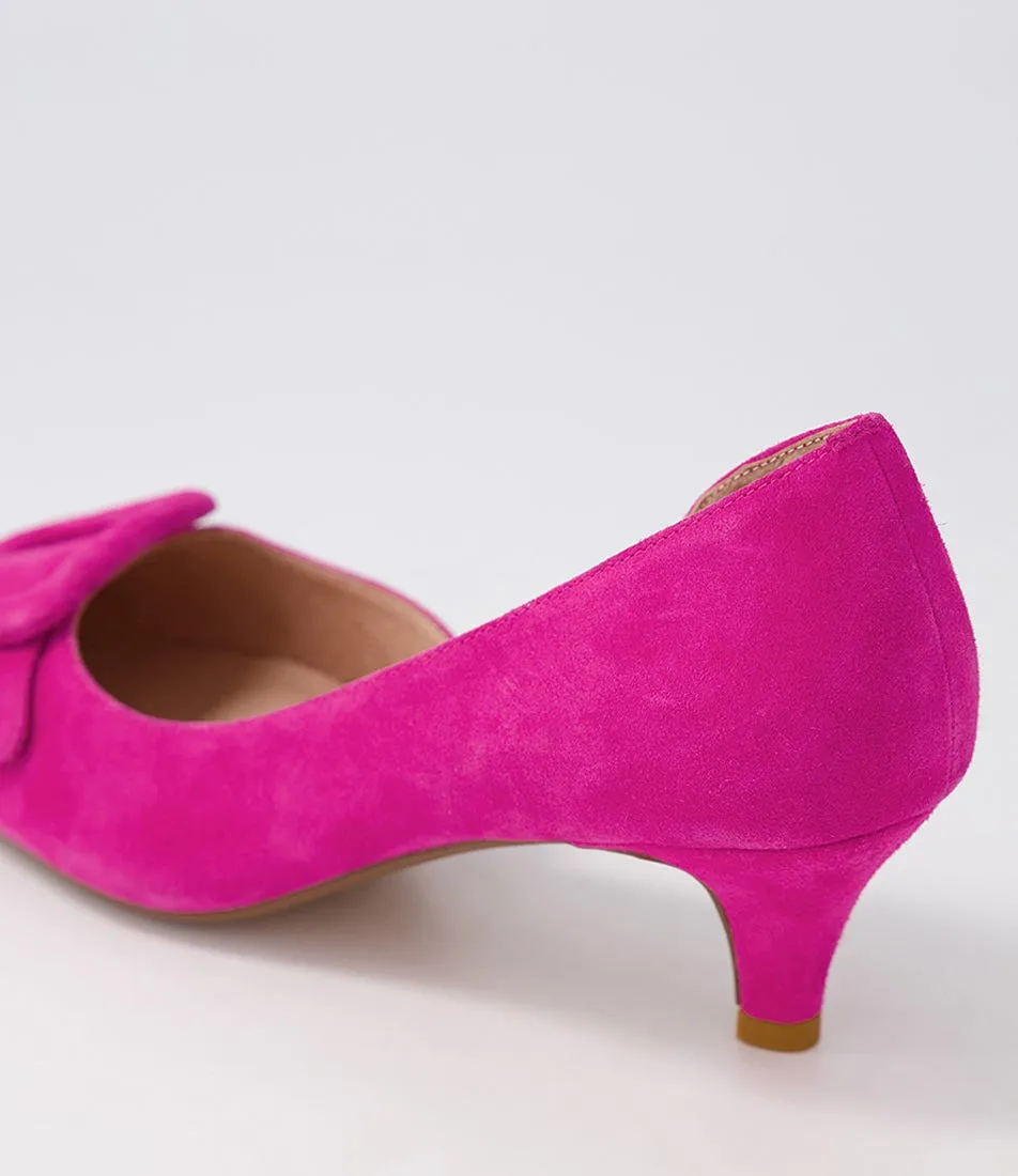 DIANA FERRARI Christyne Fuchsia Suede Heels