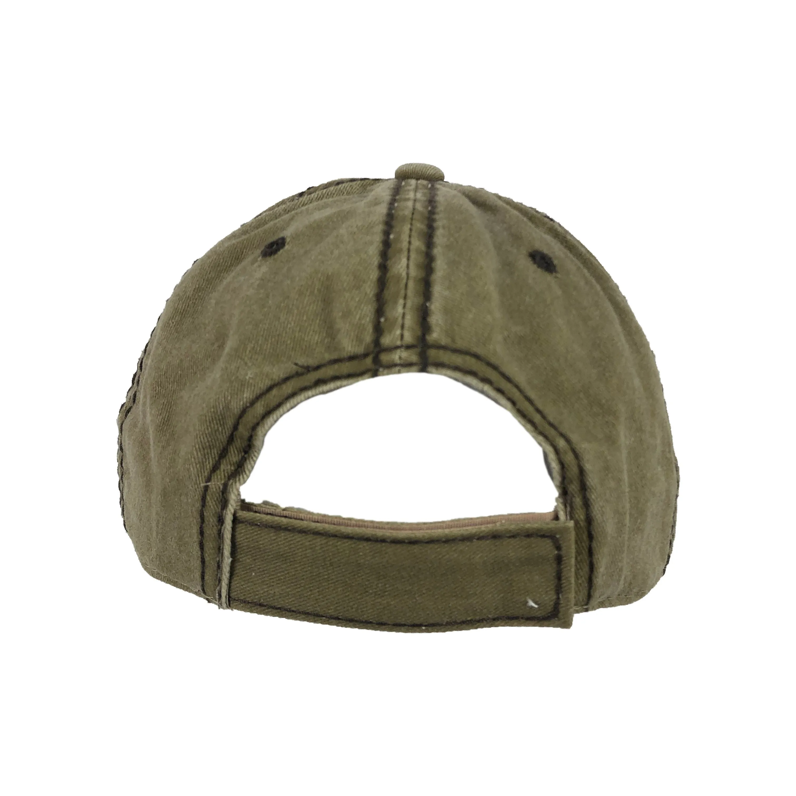 Distressed Dog Lady Khaki Hat