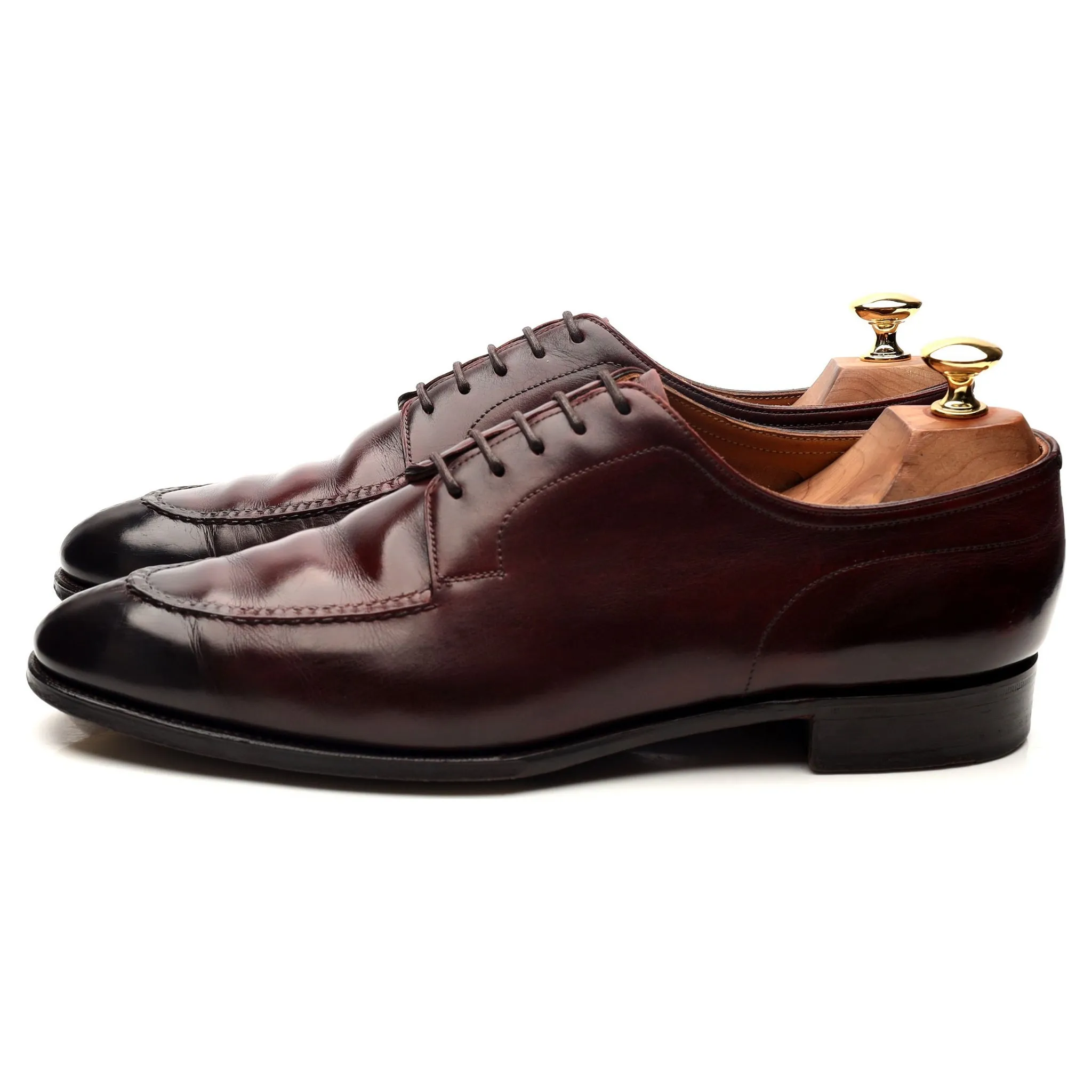 'Dover' Burgundy Leather Unlined Derby UK 9.5 D