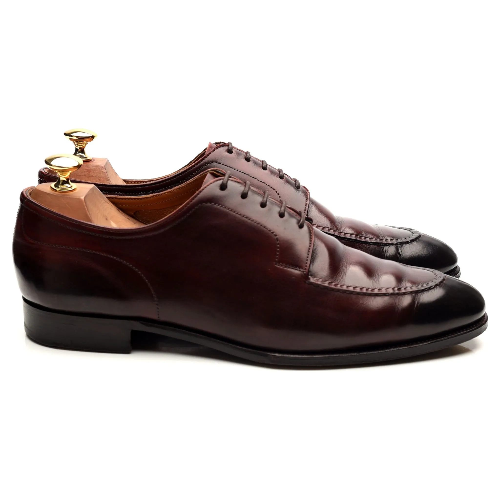 'Dover' Burgundy Leather Unlined Derby UK 9.5 D