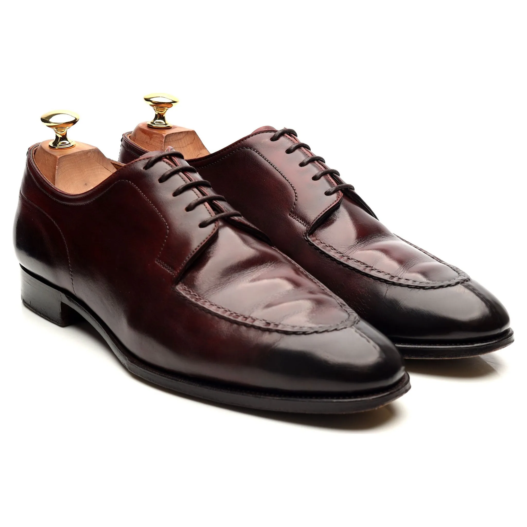 'Dover' Burgundy Leather Unlined Derby UK 9.5 D