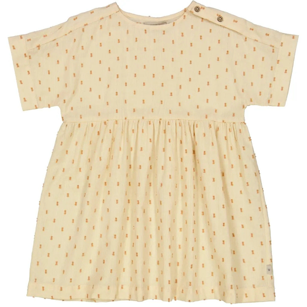 Dress Frances - sandstone dot