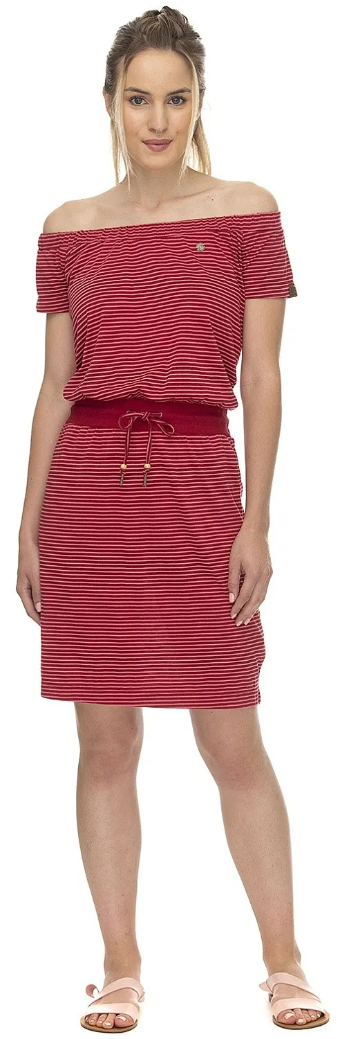 dress Ragwear Everly Stripes - 4000/Red - women´s