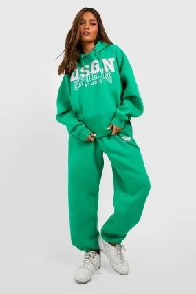 Dsgn Sports Slogan Hooded Tracksuit