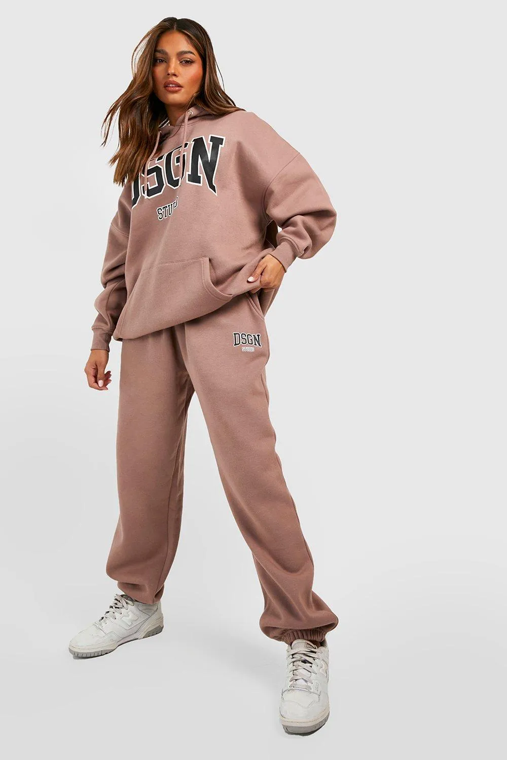 Dsgn Studio Collegiate Slogan Hooded Tracksuit