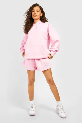 Dsgn Studio Debossed Hooded Short Tracksuit