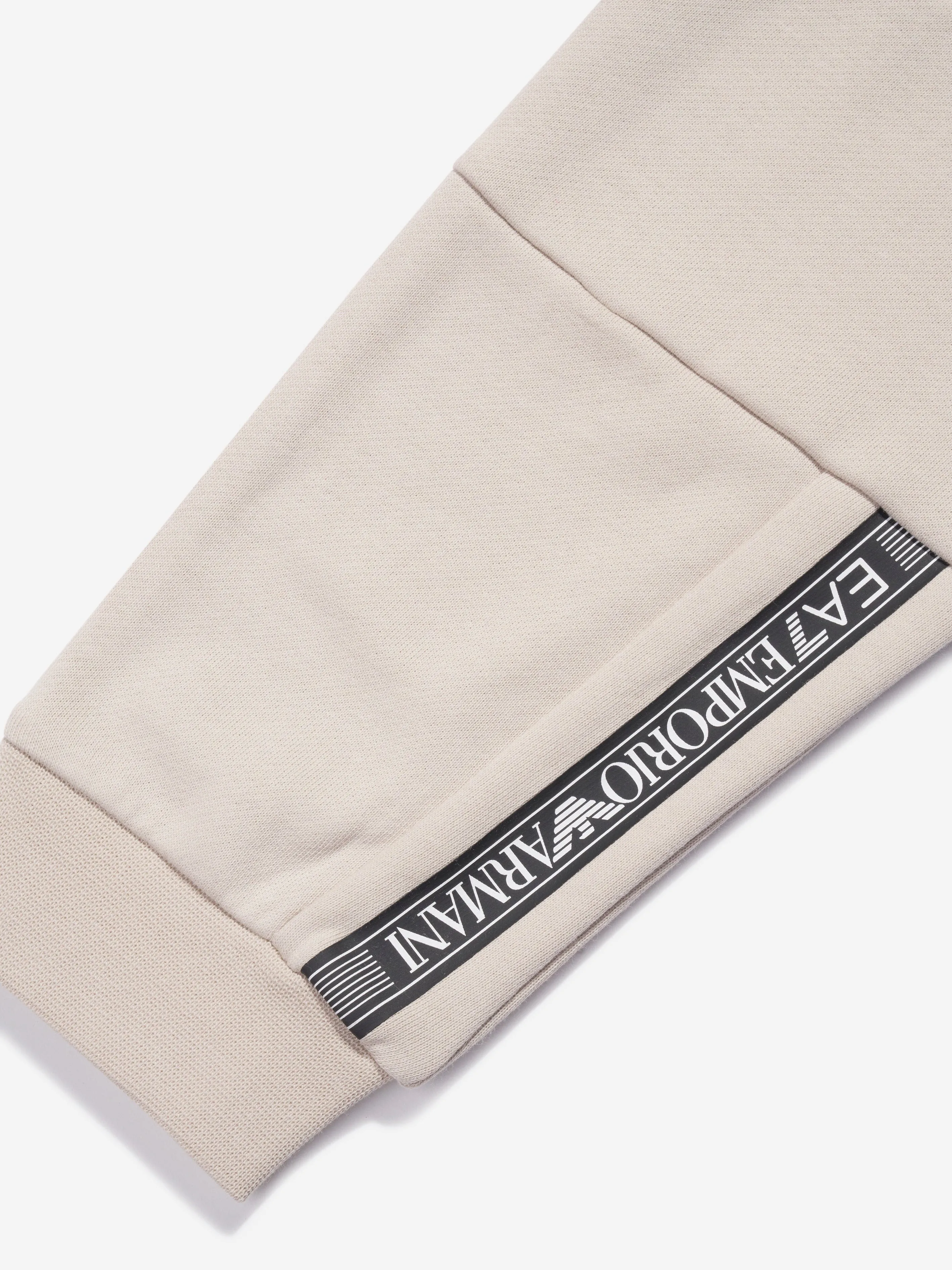 EA7 Emporio Armani Boys Logo Joggers in Beige