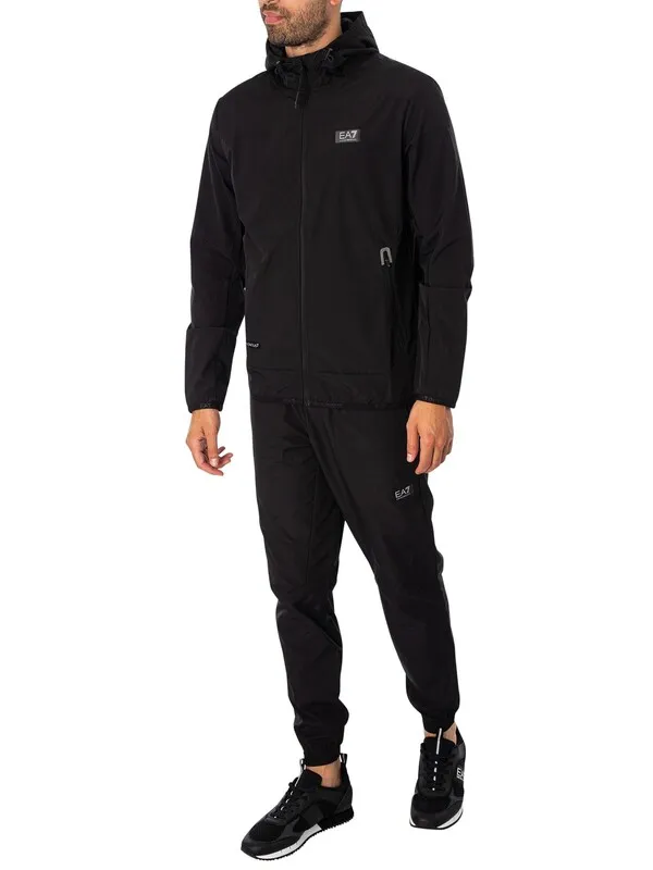 EA7 Ventus 7 Box Logo Joggers - Black