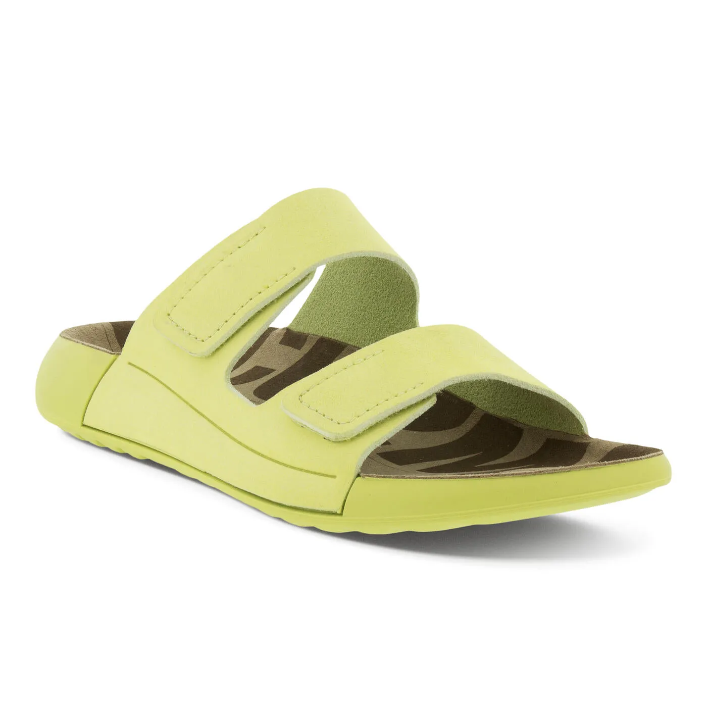 Ecco Women's 2nd Cozmo Two Band Slide Sunny Lime 20682302660