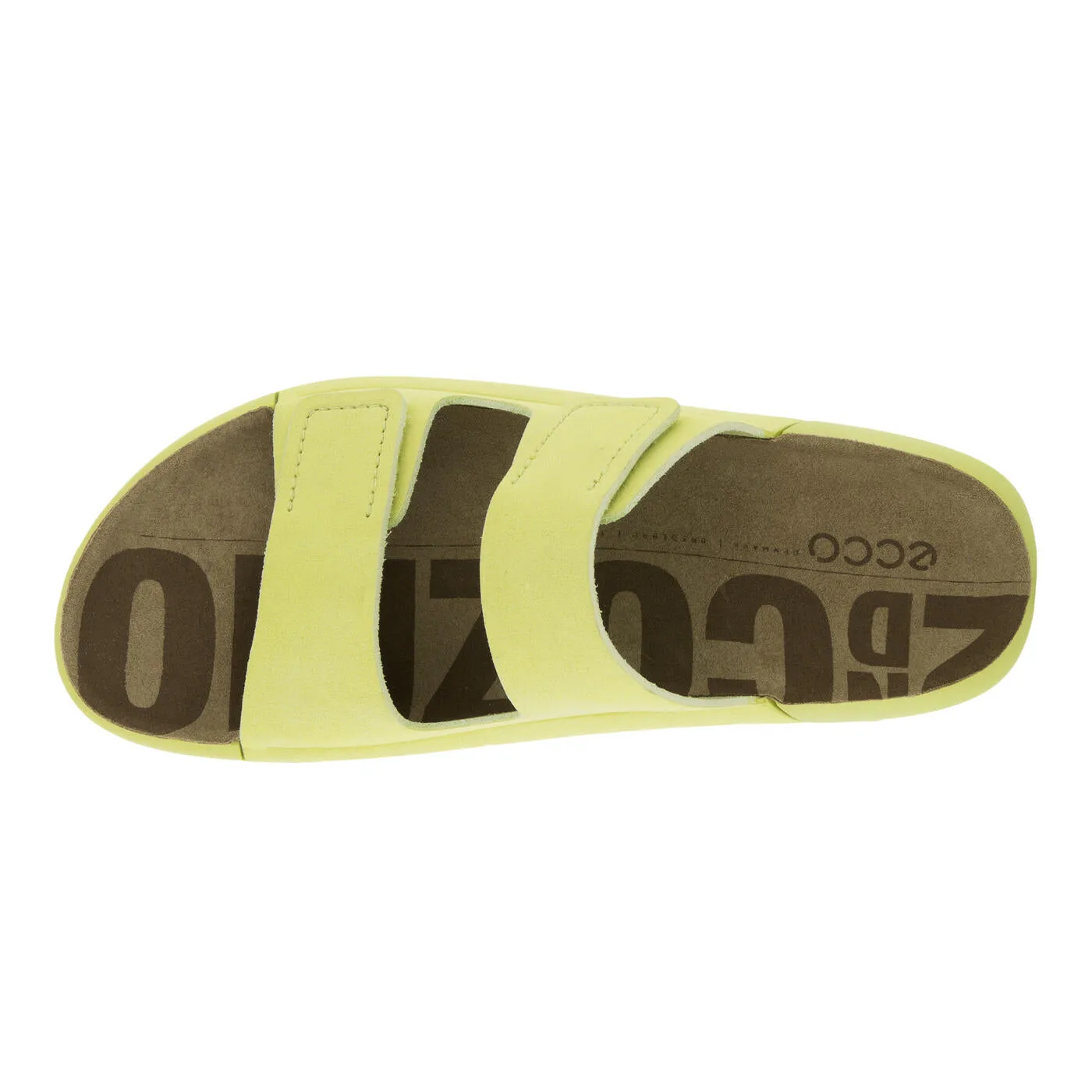 Ecco Women's 2nd Cozmo Two Band Slide Sunny Lime 20682302660