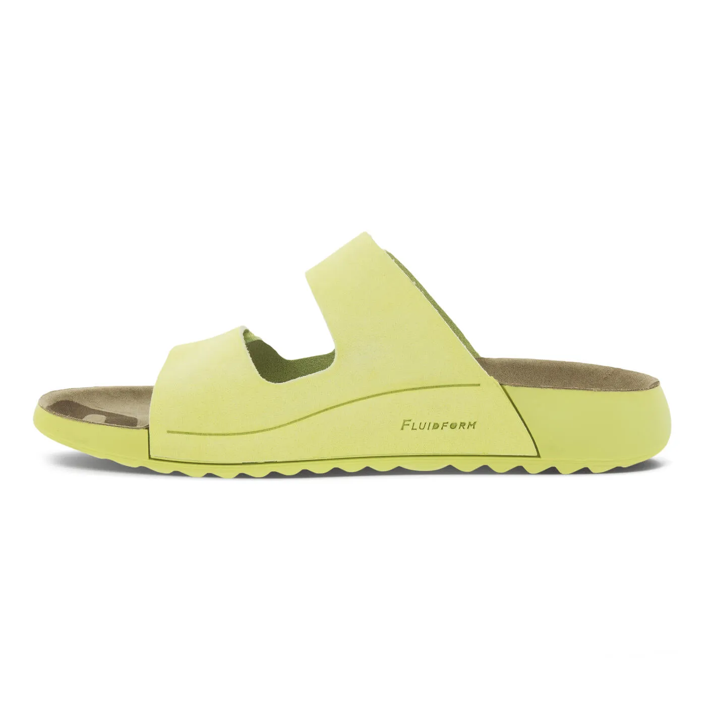 Ecco Women's 2nd Cozmo Two Band Slide Sunny Lime 20682302660