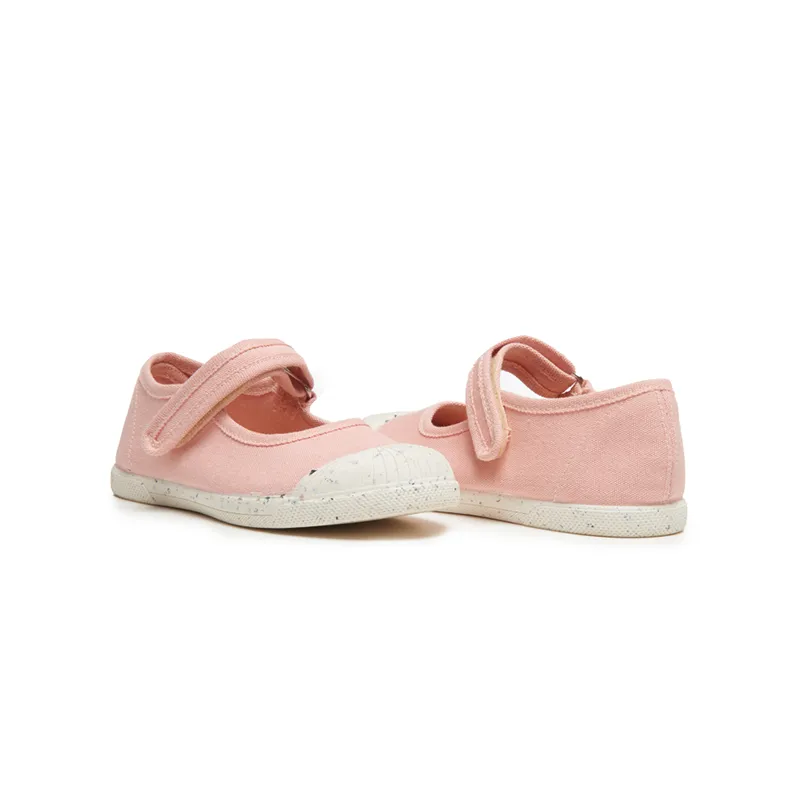 Canvas Mary Jane Sneakers in Peach