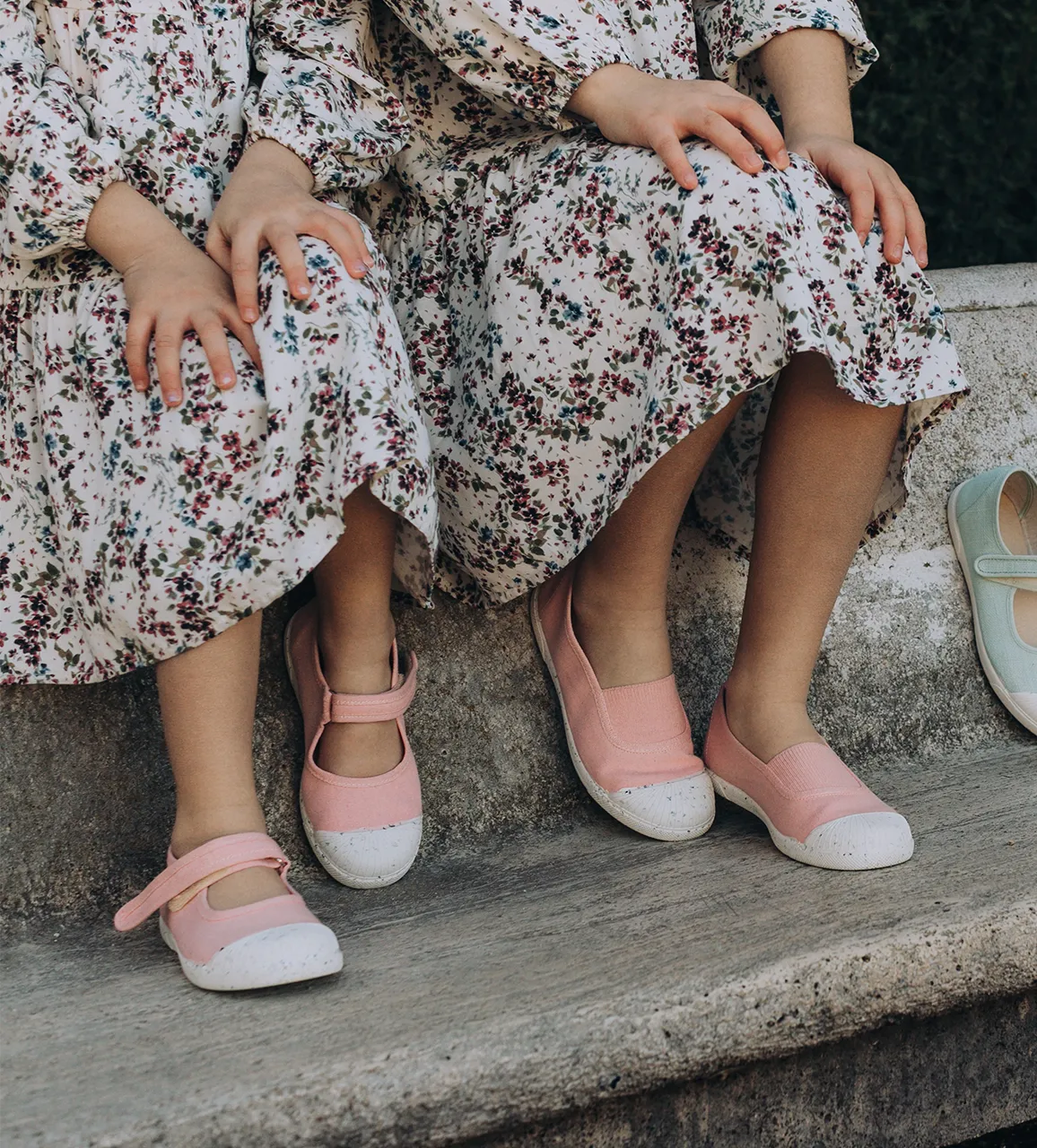 Canvas Mary Jane Sneakers in Peach