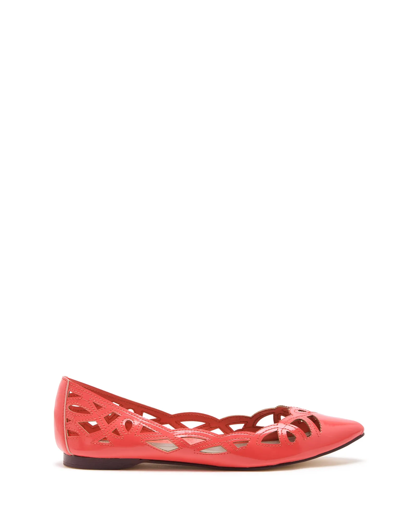 Edenn Ballet Flat Coral Patent