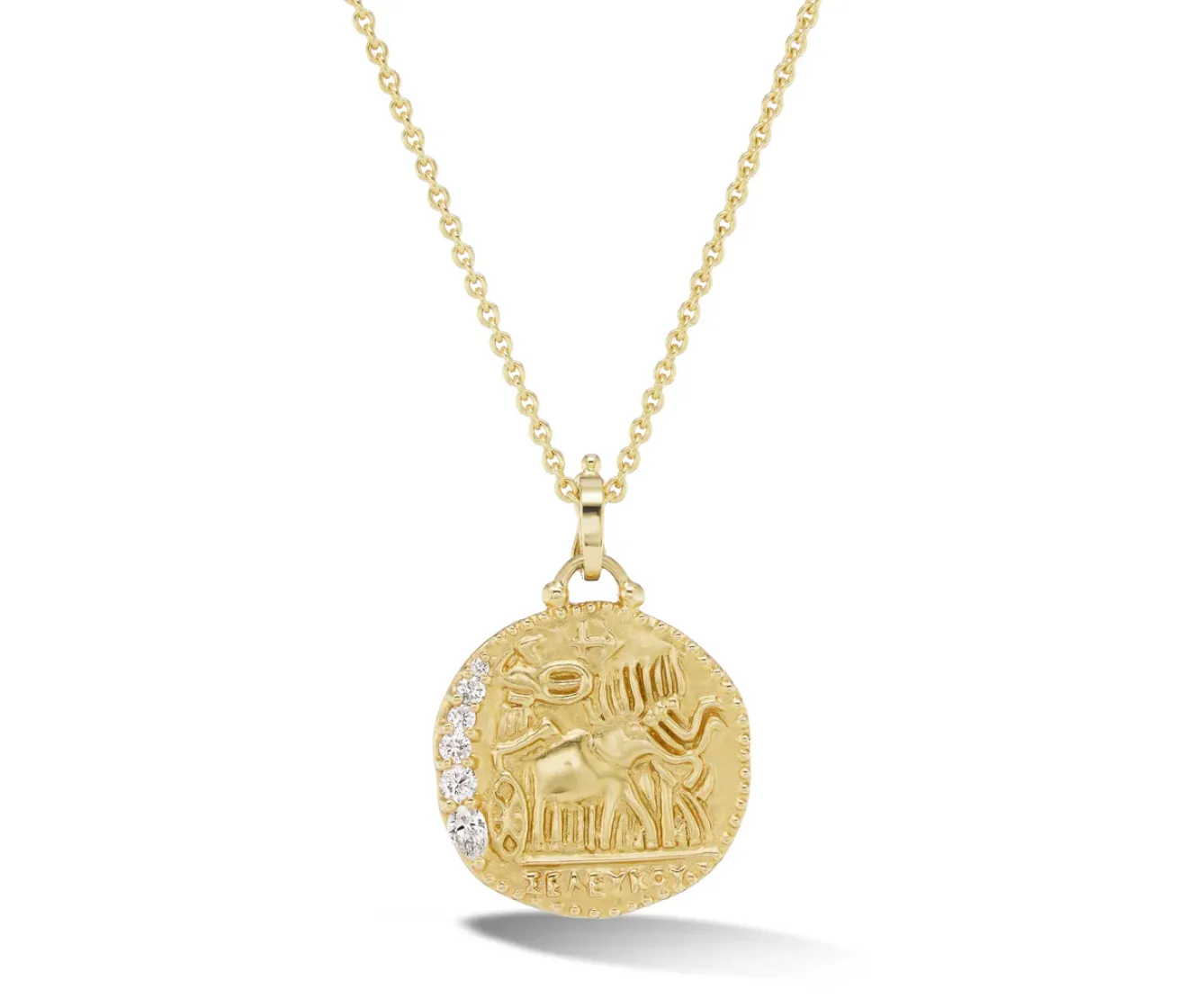 Elephant Quadriga Talisman Necklace