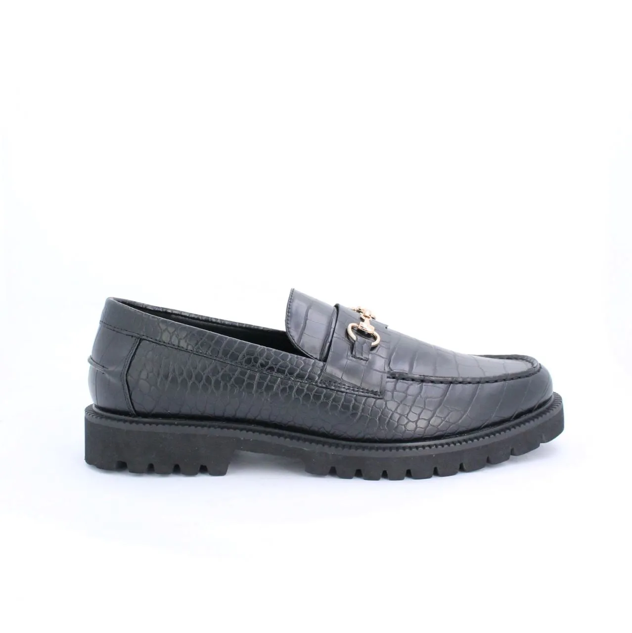 ELFORD MENS MOCCASINS-BLACK