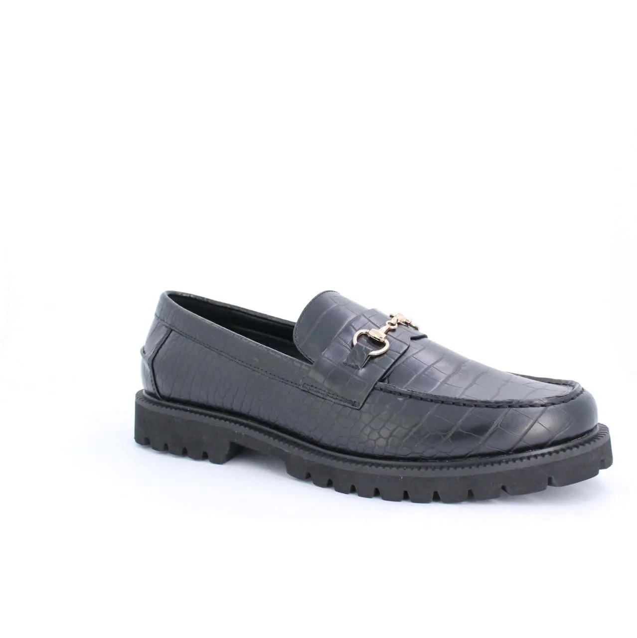 ELFORD MENS MOCCASINS-BLACK